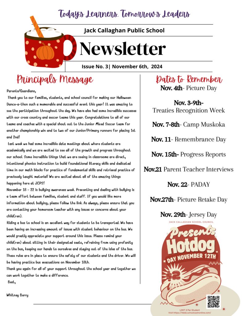 Newsletter Page 1