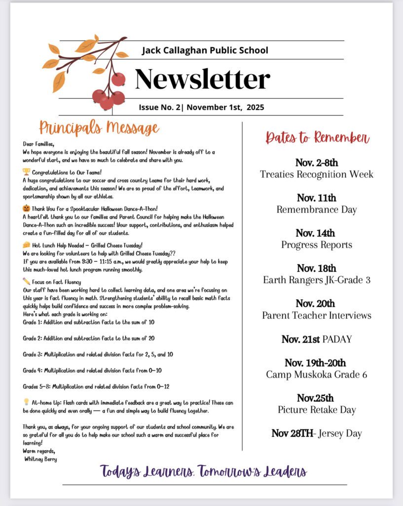 November Newsletter