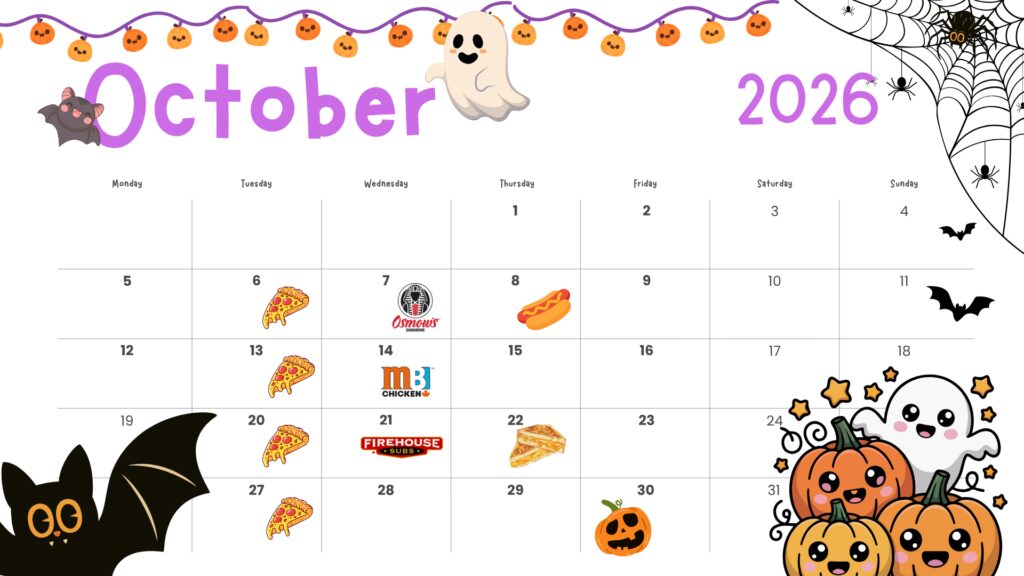 Hot Lunch Calendar